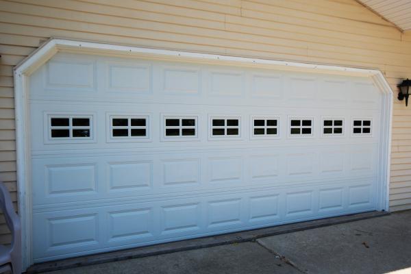 16x7 Raised Panel Door w-Stockton Decorative Inserts