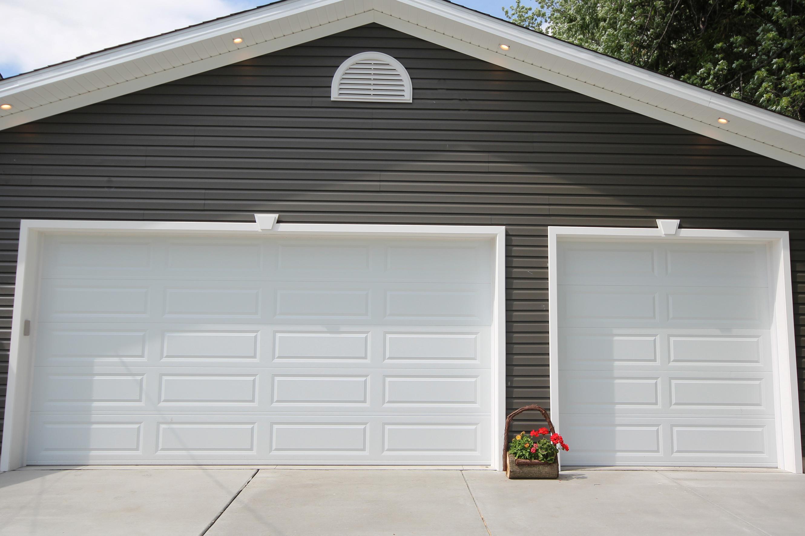 16x8 and 8x8 Raised Panel Garage Doors